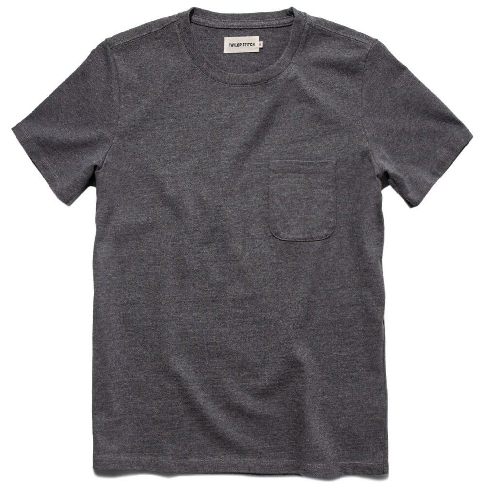 Taylor Stitch The Heavy Bag Tee in Heather Grey